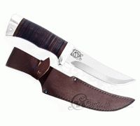 Нож охотничий НС-11  наборная кожа, х50crmov15, алюминий : фото 2