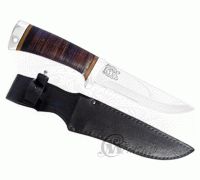 Нож охотничий НС-16  наборная кожа, х50crmov15, алюминий : фото 2