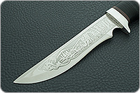 Нож туристический НС-17  наборная кожа, х50crmov15, алюминий : фото 3