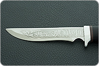 Нож туристический НС-17  наборная кожа, х50crmov15, алюминий : фото 7