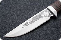 Нож охотничий НС-19 наборная кожа, х50crmov15, алюминий : фото 3