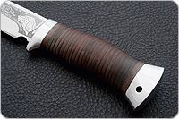 Нож охотничий НС-19 наборная кожа, х50crmov15, алюминий : фото 6