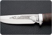 Нож охотничий НС-19 наборная кожа, х50crmov15, алюминий : фото 7