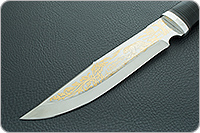 Нож охотничий НС-05  наборная кожа, х50crmov15, алюминий : фото 4