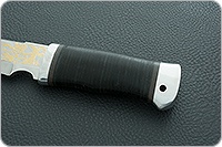 Нож охотничий НС-05  наборная кожа, х50crmov15, алюминий : фото 6