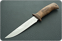 Нож  НС-80 кап березовый, х50crmov15, текстолит : фото 2