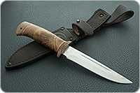 Нож  НС-80 кап березовый, х50crmov15, текстолит : фото 10