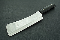 Топорик для мяса большой накладки искусственный камень, х50crmov15, цельнометаллический : фото 2