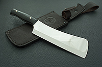 Топорик для мяса большой накладки искусственный камень, х50crmov15, цельнометаллический : фото 10