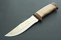 Нож туристический НС-28  кап березовый, х50crmov15, текстолит : фото 2