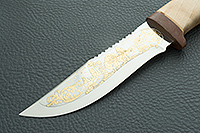 Нож туристический НС-28  кап березовый, х50crmov15, текстолит : фото 3