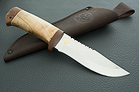 Нож туристический НС-28  кап березовый, х50crmov15, текстолит : фото 10