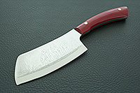 Топорик для мяса накладки искусственный камень, х50crmov15, без тыльника : фото 2