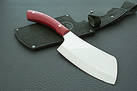 Топорик для мяса накладки искусственный камень, х50crmov15, без тыльника : фото 12