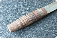 Нож охотничий НС-42  наборная кожа, х50crmov15, текстолит : фото 5