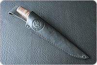 Нож охотничий НС-42  наборная кожа, х50crmov15, текстолит : фото 8