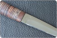 Нож охотничий НС-42  наборная кожа, х50crmov15, текстолит : фото 10