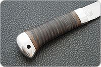 Нож охотничий НС-07  наборная кожа, х50crmov15, алюминий : фото 5