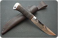 Нож охотничий НС-07  наборная кожа, х50crmov15, алюминий : фото 9