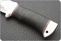 Нож охотничий НС-13  наборная кожа, х50crmov15, алюминий : фото 6