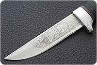 Нож охотничий НС-62 наборная кожа, х50crmov15, алюминий : фото 3