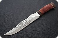 Нож охотничий НС-35 кап березовый, х50crmov15, текстолит : фото 2