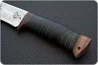 Нож охотничий НС-12 наборная кожа, х50crmov15, текстолит : фото 6