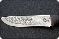 Нож охотничий НС-12 наборная кожа, х50crmov15, текстолит : фото 7