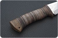 Нож охотничий НС-23  наборная кожа, х50crmov15, текстолит : фото 5