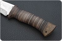 Нож охотничий НС-23  наборная кожа, х50crmov15, текстолит : фото 6