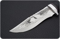 Нож туристический НС-28  наборная кожа, х50crmov15, алюминий : фото 3