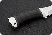 Нож туристический НС-28  наборная кожа, х50crmov15, алюминий : фото 5