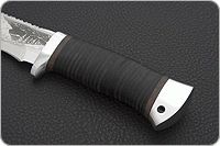 Нож туристический НС-28  наборная кожа, х50crmov15, алюминий : фото 6