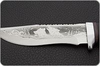 Нож туристический НС-28  наборная кожа, х50crmov15, алюминий : фото 7