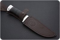 Нож туристический НС-28  наборная кожа, х50crmov15, алюминий : фото 9