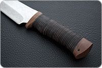 Нож охотничий НС-04  наборная кожа, х50crmov15, текстолит : фото 5