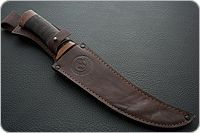 Нож охотничий НС-04  наборная кожа, х50crmov15, текстолит : фото 8