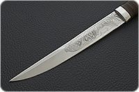 Нож туристический НС-33  наборная кожа, х50crmov15, алюминий : фото 3