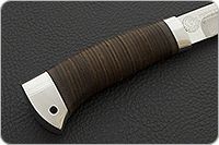 Нож туристический НС-33  наборная кожа, х50crmov15, алюминий : фото 5