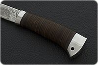 Нож туристический НС-33  наборная кожа, х50crmov15, алюминий : фото 6