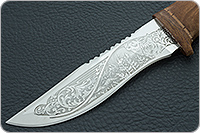 Нож туристический НС-28  кап березовый, х50crmov15, текстолит : фото 3