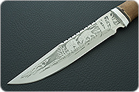 Нож охотничий НС-05 c пилой кап березовый, х50crmov15, алюминий : фото 3