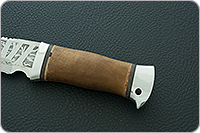 Нож охотничий НС-05 c пилой кап березовый, х50crmov15, алюминий : фото 6