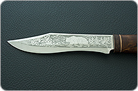 Нож охотничий НС-31 кап березовый, х50crmov15, текстолит : фото 6