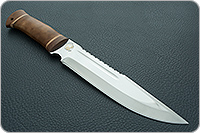 Нож НС-05 (золочение клинка) кап березовый, х50crmov15, текстолит : фото 2