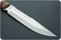 Нож НС-05 (золочение клинка) кап березовый, х50crmov15, текстолит : фото 4