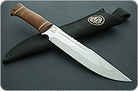 Нож НС-05 (золочение клинка) кап березовый, х50crmov15, текстолит : фото 10