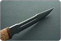 Нож охотничий НС-05 (золочение клинка) береста, х50crmov15, текстолит : фото 10