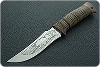 Нож  НС-78 наборная кожа, х50crmov15, текстолит : фото 2