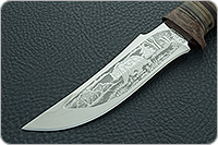 Нож  НС-78 наборная кожа, х50crmov15, текстолит : фото 3